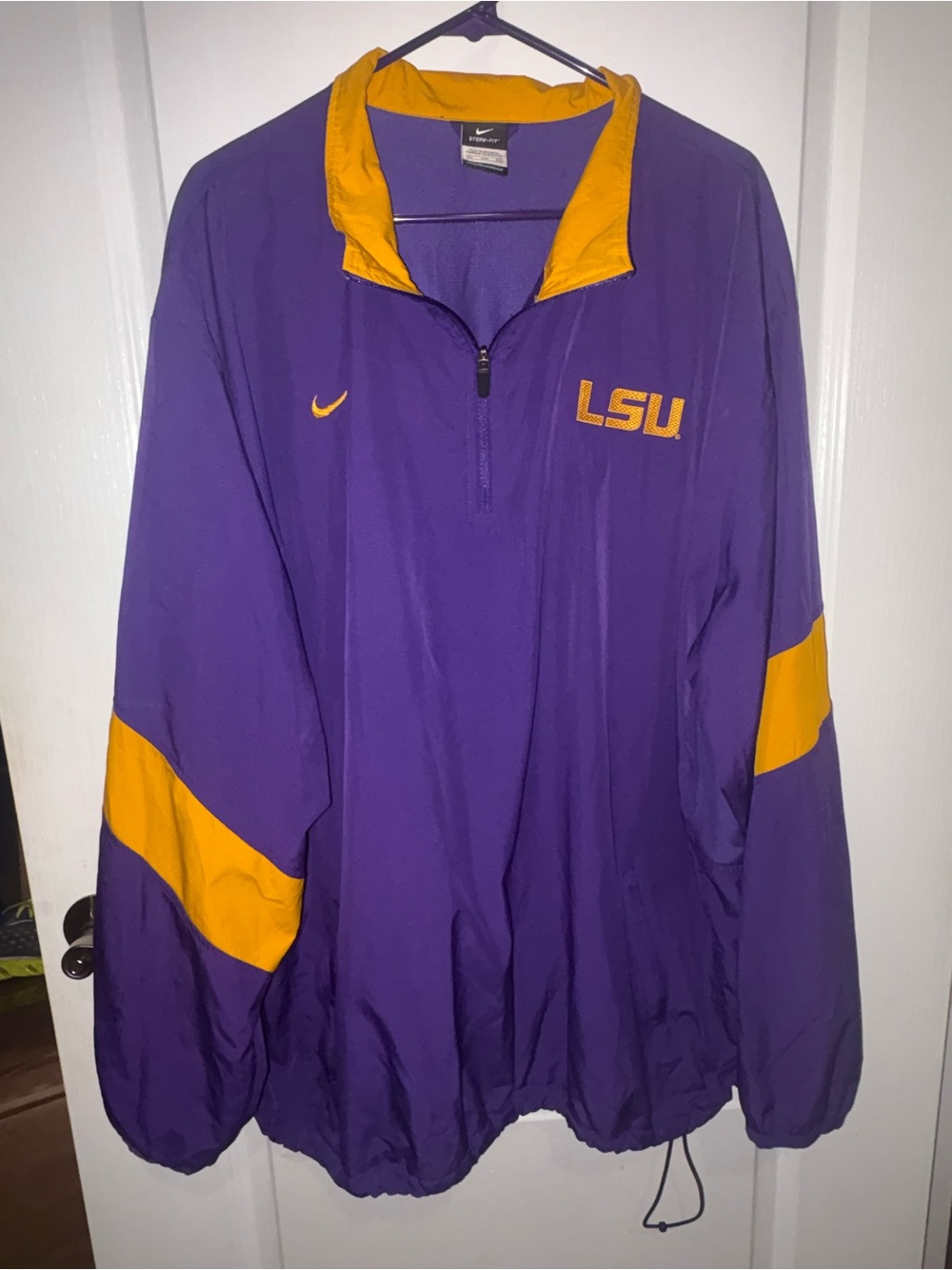 Nike LSU Tigers 1/4 Zip Jacket 3XL